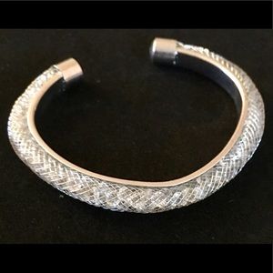 Betsey Johnson Mesh Wrapped Crystal Bracelet